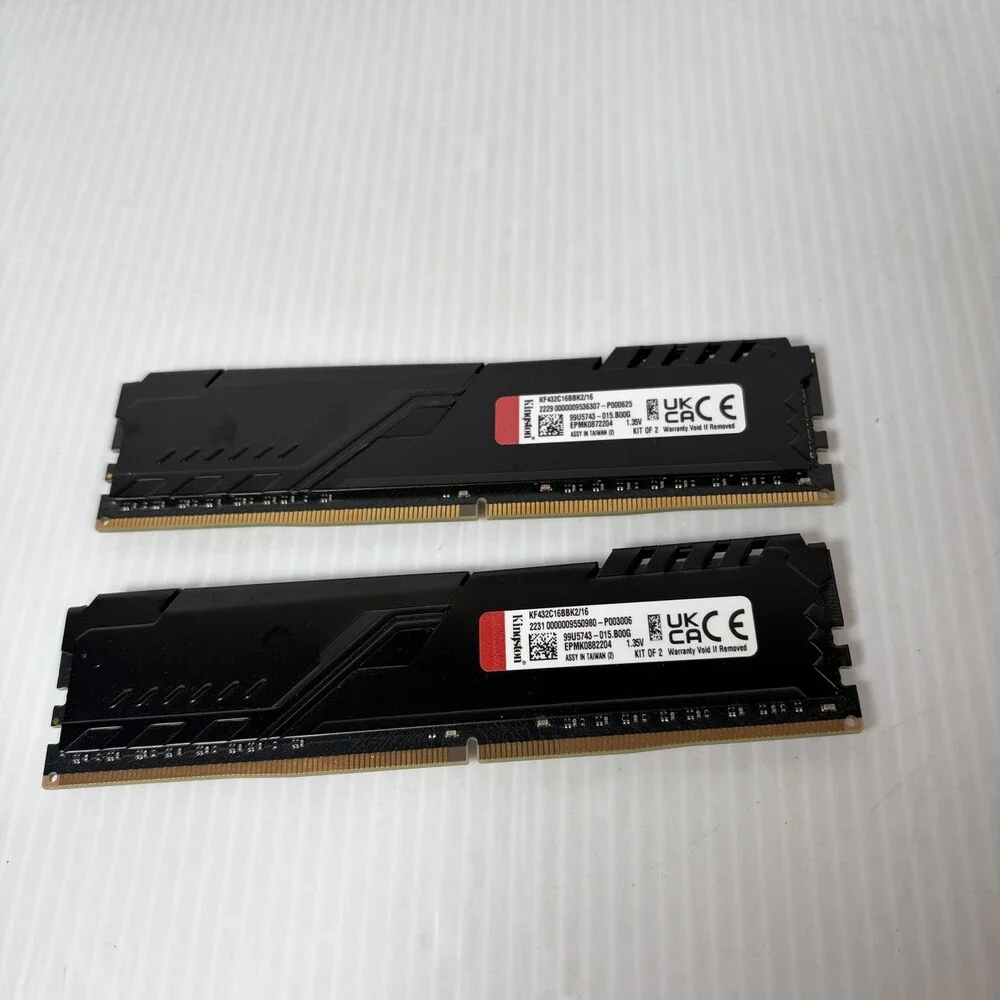 Kingston FURY Beast 16GB (2 x 8GB) DDR4 Desktop RAM Kit KF432C 16BBK 2/16